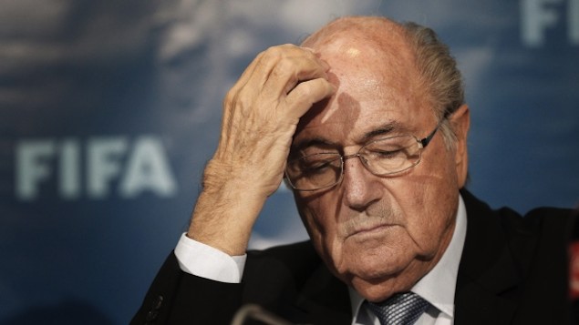 O presidente suspenso da Fifa, Joseph Blatter