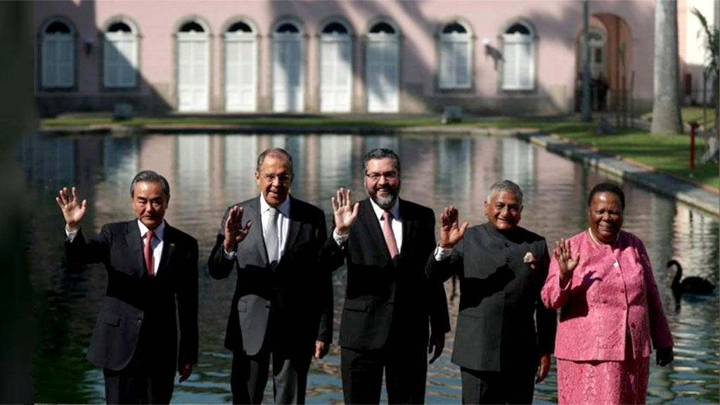 Os representantes do BRICS reúnem-se no Palácio do Itamaraty, Centro do Rio de Janeiro