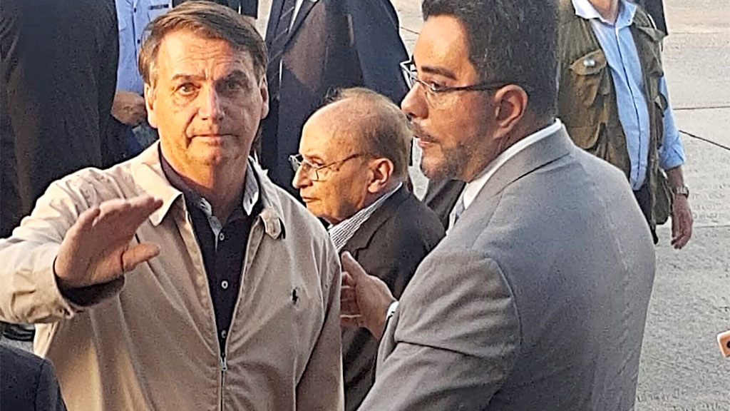 O juiz Marcelo Bretas participou de ato político ao lado do presidente Jair Bolsonaro (sem partido)