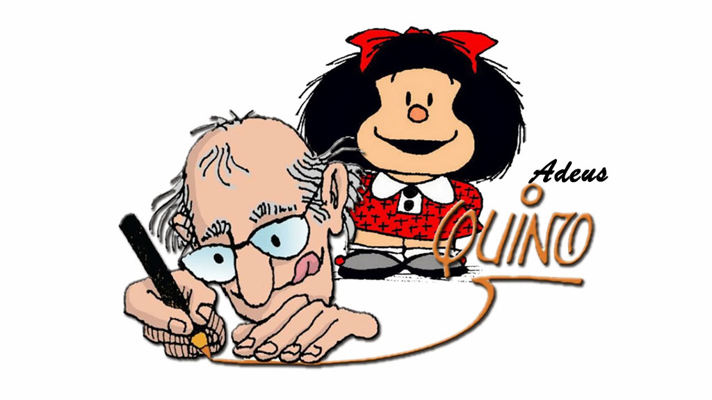 O cartunista Quino, criador da Mafalda, ficou conhecido mundialmente por seu humor finíssimo
