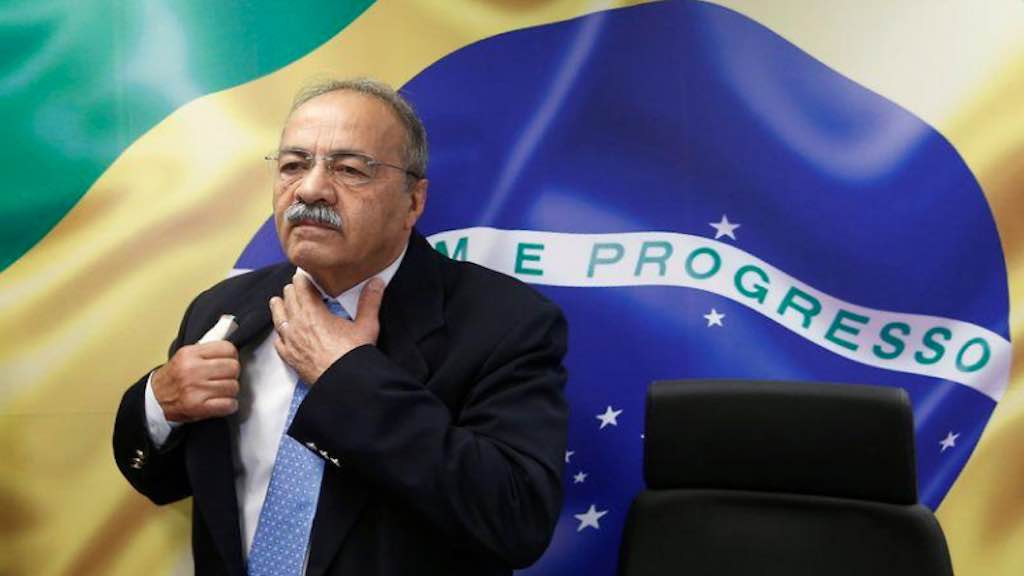 Senador Chico Rodrigues durante reunião com deputado federal Eduardo Bolsonaro em Brasília