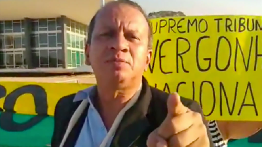 Renan Pena apontou rojões contra o prédio do STF e ameaçou os ministros da Suprema Corte; além de barbarizar uma enfermeira