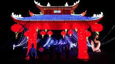 Esculturas chinesas embelezam Jardim Botânico de SP