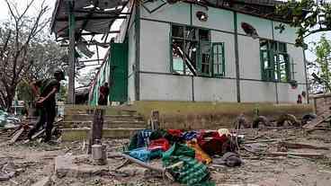 Bombardeio em Myanmar: 22 mortos, incluindo crianças