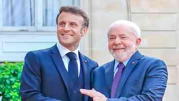 Lula se encontra com Macron na França