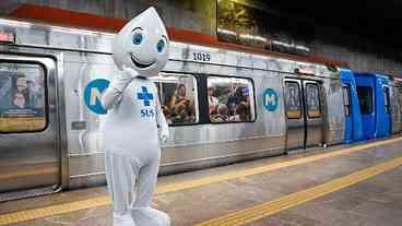 Vacinação contra gripe e sarampo no MetrôRio