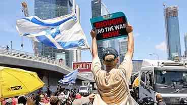 Protestos em Israel contra plano de Netanyahu sobre Gaza