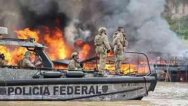 PF Combate Mineração Ilegal no Rio Madeira