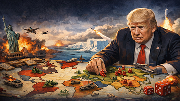 Trump joga WAR com o mundo como tabuleiro