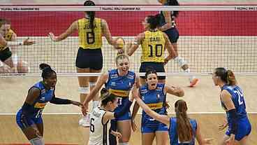Brasil vs Itália na Liga das Nações de Vôlei Feminino 2026