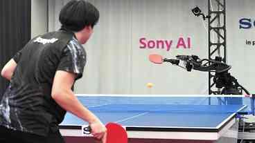 Robô da Sony vence humanos no pingue-pongue