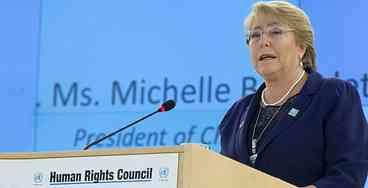 Bachelet e Lula discutem candidatura à ONU