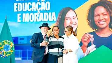 Lula realiza investimentos em educação, saúde e moradia