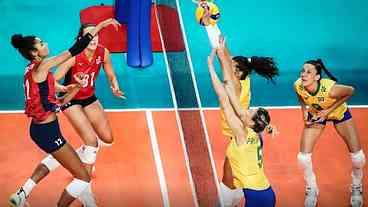 EUA vencem o Brasil na Liga das Nações de vôlei