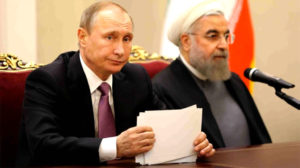 O presidente russo, Vladimir Putin, tem mantido contato com o Irã, presidido por Rohani
