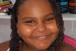 Ana Carolina de Souza Neves, 8 anos, foi atingida no dia 9 por disparo de arma de fogo