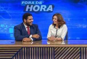 Paulo Vieira e Renata Gaspar são os apresentadora do "Fora de Hora", da Globo