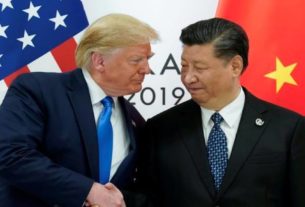 Presidente dos EUA, Donald Trump, e presidente da China, Xi Jinping, durante encontro do G20 em Osaka