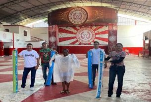 Costureiras de escolas de samba ajudam na confecção de capotes descartáveis para profissionais de saúde