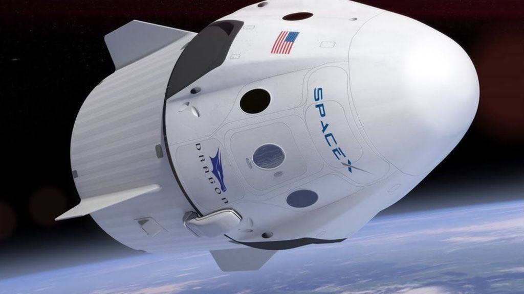 A SpaceX, deve levar dois astronautas norte-americanos à Estação Espacial Internacional nesta quarta-feira