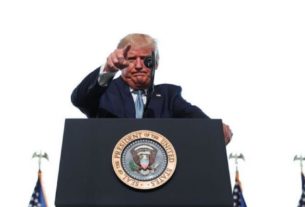 Presidente dos EUA, Donald Trump, em Yuma, no Arizona