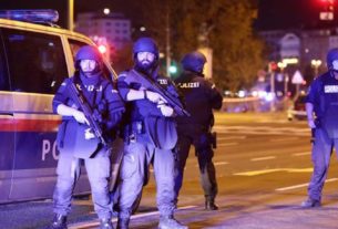 Policiais isolaram centro de Viena
