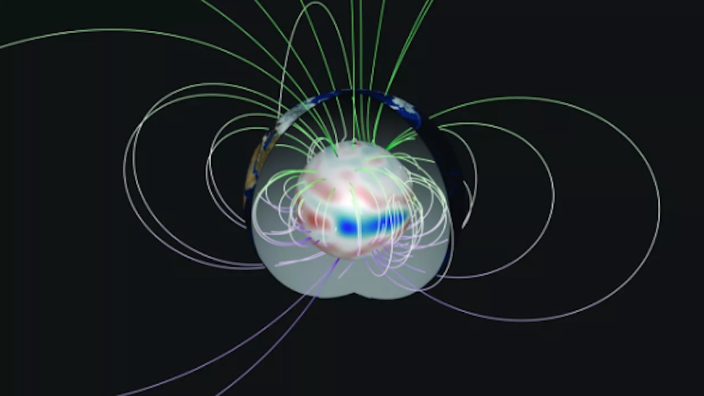 Cientistas descobrem ondas magnéticas oscilando em torno do núcleo da Terra